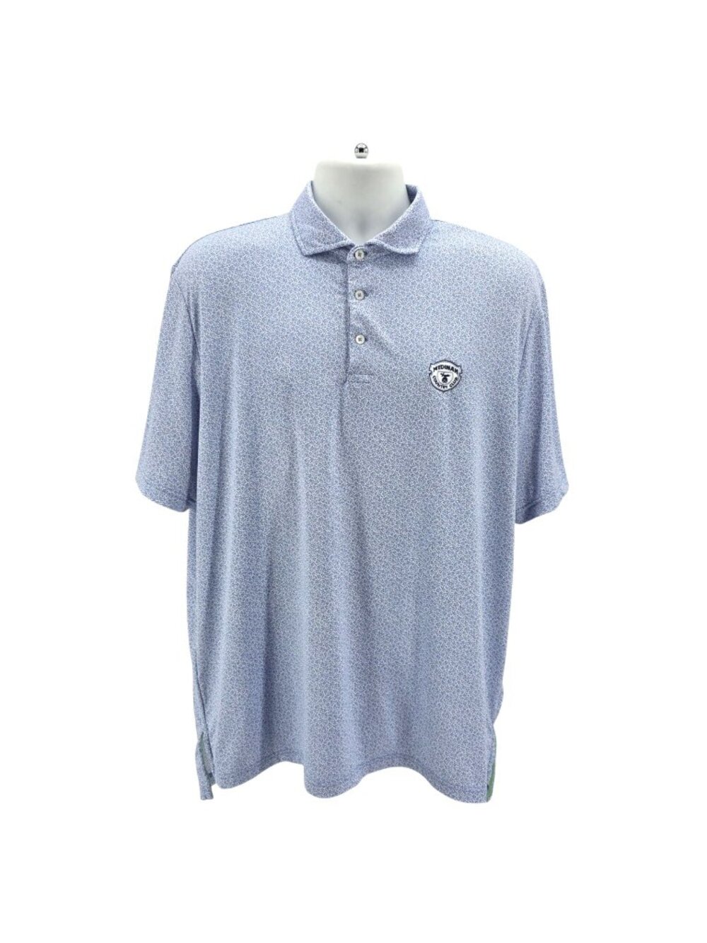 Ralph Lauren RLX Golf Mens Large Polo Shirt Medinah Country Club Floral Blue